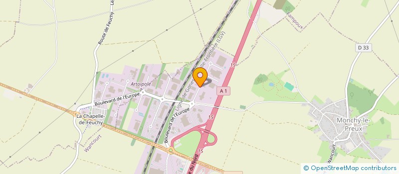 localisation de l'entreprise SCI DU CALVAIRE  MONCHY-LE-PREUX