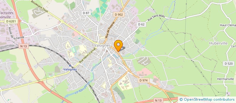 localisation de l'entreprise SCI DU CALVAIRE  VALOGNES