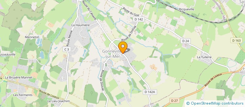 localisation de l'entreprise SCI DU CALVAIRE  GONNEVILLE-SUR-MER