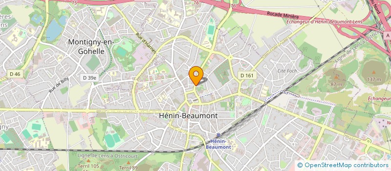 localisation de l'entreprise SCI DU CALVAIRE à HENIN-BEAUMONT