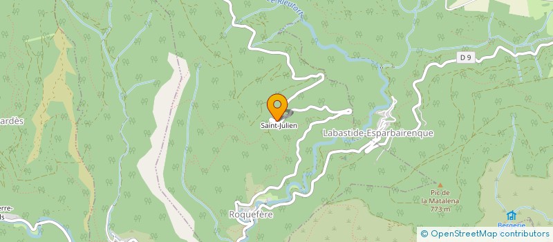 localisation de l'entreprise SCI DU CALVAIRE  ROQUEFERE