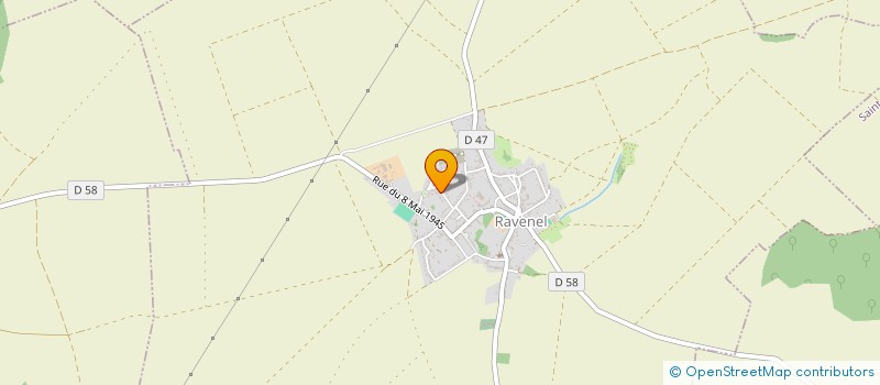 localisation de l'entreprise SCI DU CALVAIRE  RAVENEL