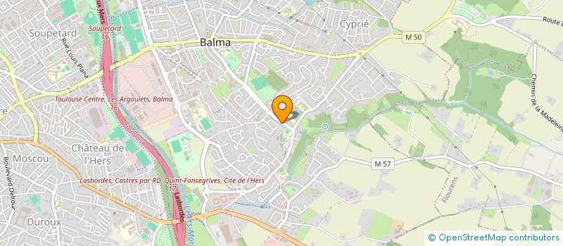 localisation de l'entreprise SCI DU CALVEL  BALMA