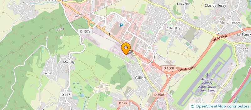 localisation de l'entreprise SCI DU CALVI  POISY