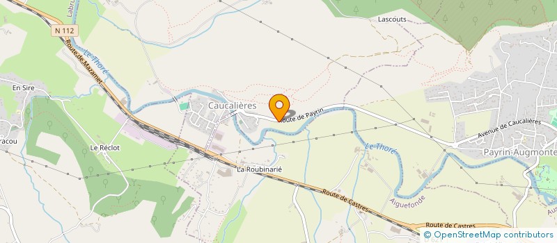 localisation de l'entreprise SCI DU CAMBOU  CAUCALIERES