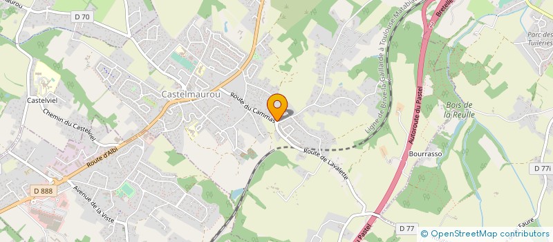 localisation de l'entreprise SCI DU CAMMAS  CASTELMAUROU