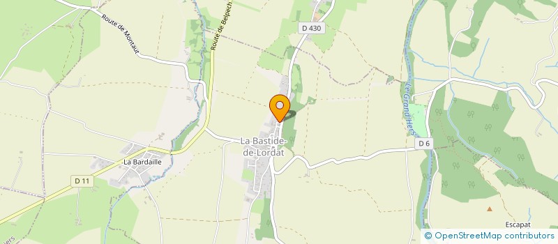 localisation de l'entreprise SCI DU CAMMAS à LA BASTIDE-DE-LORDAT