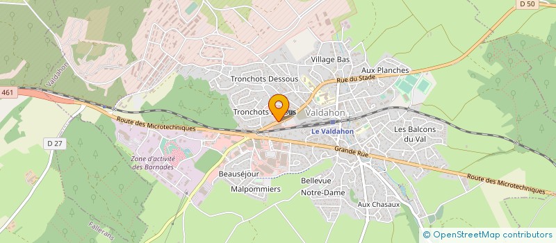 localisation de l'entreprise SCI DU CAMP  VALDAHON