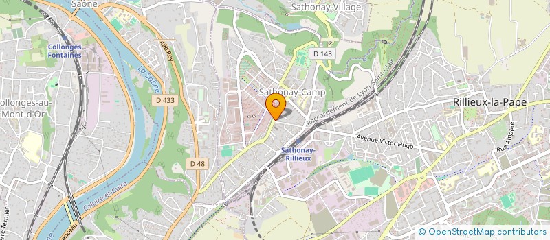 localisation de l'entreprise SCI DU CAMP  SATHONAY-CAMP