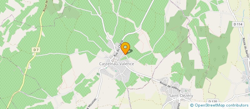 localisation de l'entreprise SCI DU CAMP  CASTELNAU-VALENCE