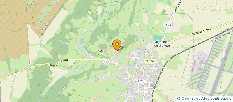 localisation de l'entreprise SCI DU CAMP DE CESAR  OSSUN