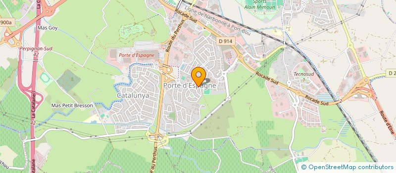 localisation de l'entreprise SCI DU CAMP DE LA CREU  PERPIGNAN