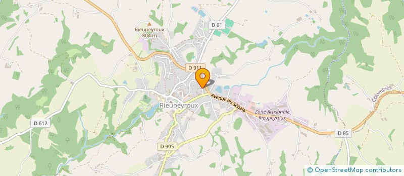 localisation de l'entreprise SCI DU CAMPAGNAL  RIEUPEYROUX