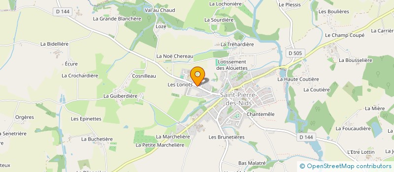 localisation de l'entreprise SCI DU CAMPAS  SAINT-PIERRE-DES-NIDS