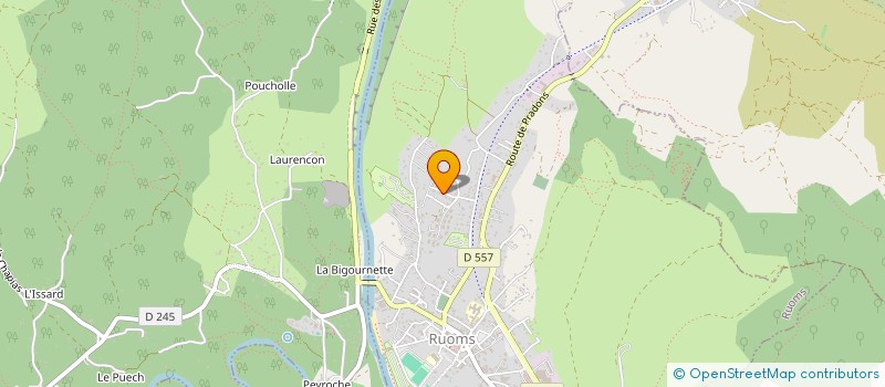 localisation de l'entreprise SCI DU CAMPING à RUOMS