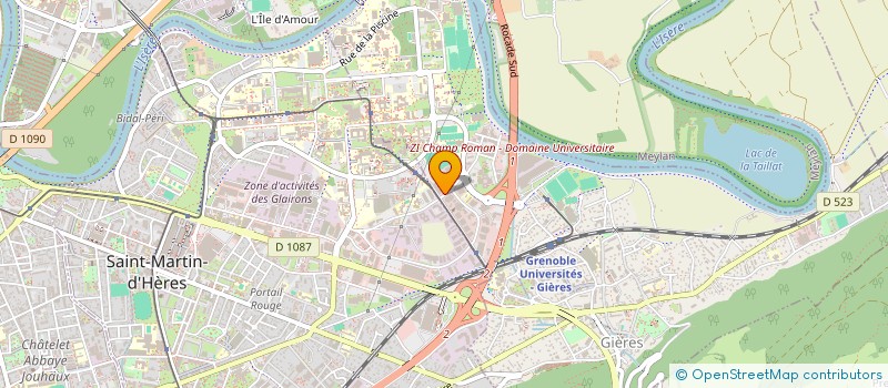 localisation de l'entreprise SCI DU CAMPUS  GIERES