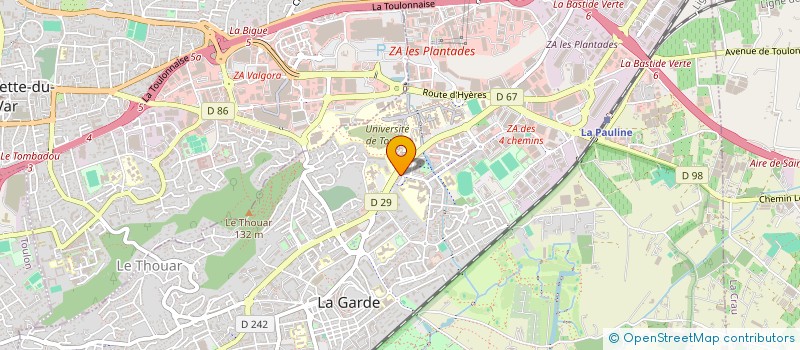 localisation de l'entreprise SCI DU CAMPUS  LA GARDE