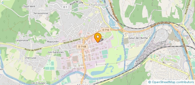 localisation de l'entreprise SCI DU CANAL  MARSAC-SUR-L ISLE