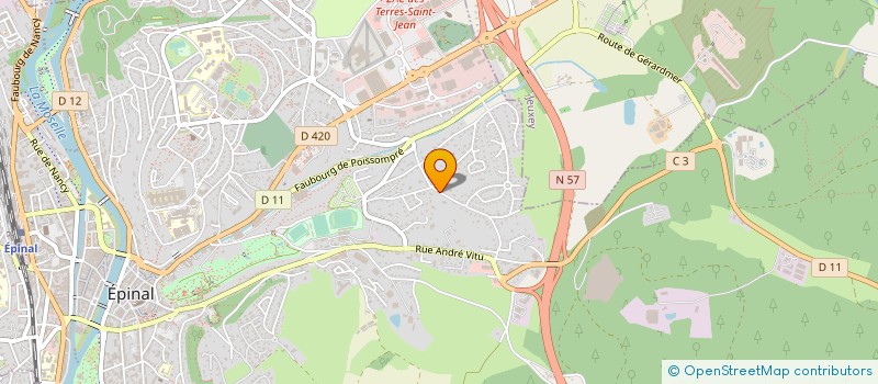 localisation de l'entreprise SCI DU CANAL à EPINAL