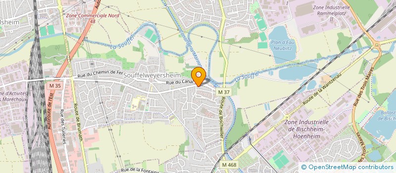 localisation de l'entreprise SCI DU CANAL  SOUFFELWEYERSHEIM