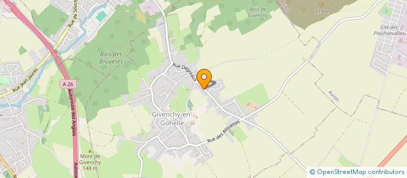 localisation de l'entreprise SCI DU CANAL  GIVENCHY-EN-GOHELLE