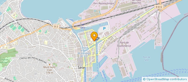 localisation de l'entreprise SCI DU CANAL  SETE