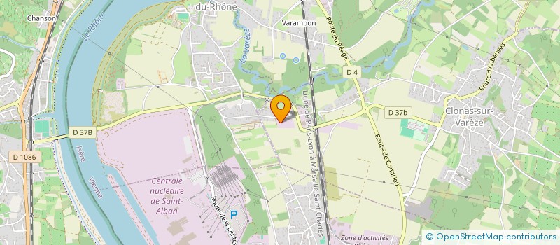 localisation de l'entreprise SCI DU CANAL  CLONAS-SUR-VAREZE