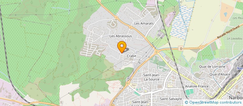localisation de l'entreprise SCI DU CANAL  NARBONNE