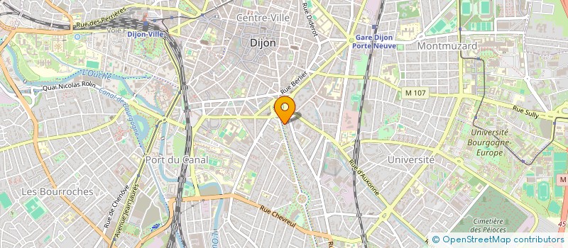 localisation de l'entreprise SCI DU CANAL à DIJON