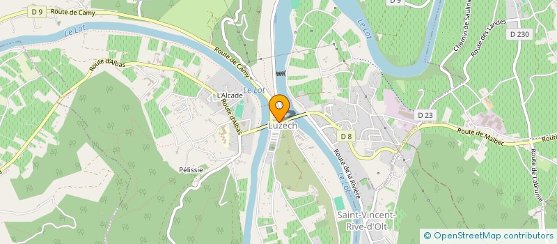 localisation de l'entreprise SCI DU CANAL  LUZECH