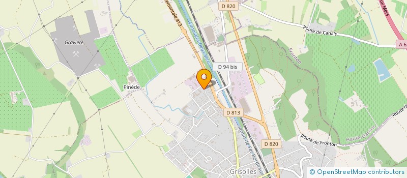 localisation de l'entreprise SCI DU CANAL  GRISOLLES