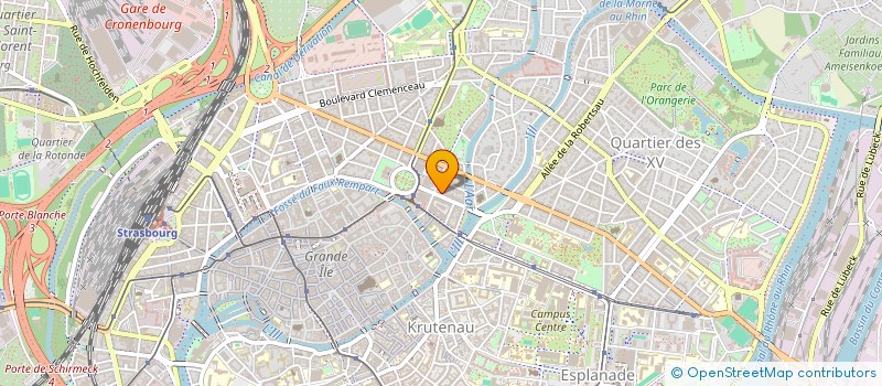 localisation de l'entreprise SCI DU CANAL  STRASBOURG