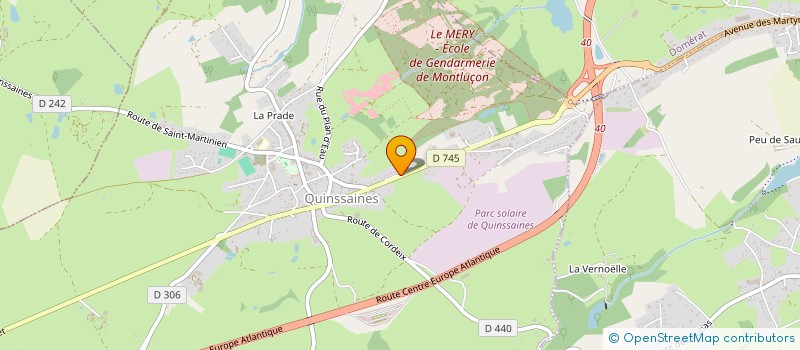localisation de l'entreprise SCI DU CANAL à QUINSSAINES