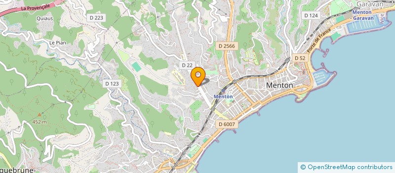 localisation de l'entreprise SCI DU CANAL à MENTON