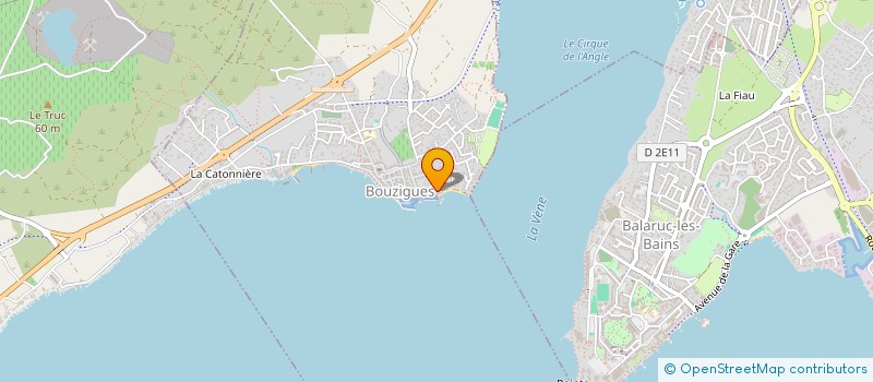 localisation de l'entreprise SCI DU CANAL  BOUZIGUES