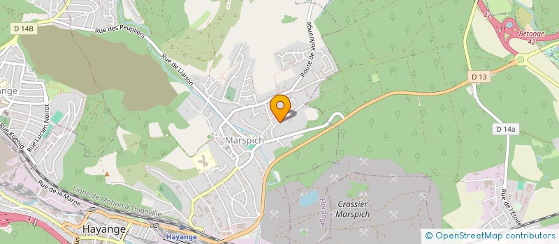 localisation de l'entreprise SCI DU CANAL  HAYANGE