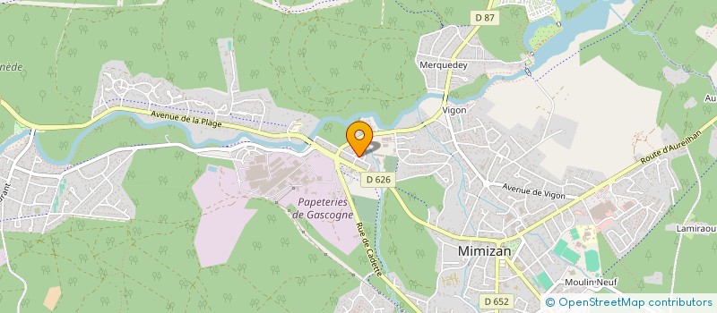 localisation de l'entreprise SCI DU CANAL  MIMIZAN