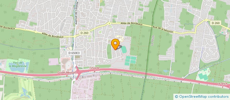 localisation de l'entreprise SCI DU CANAL  GUJAN-MESTRAS
