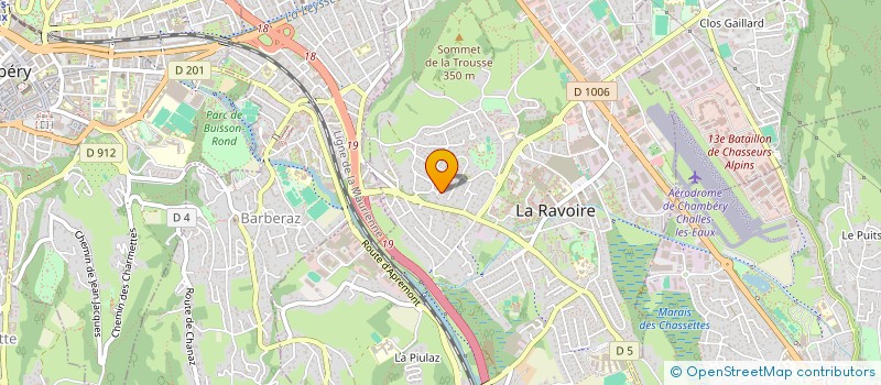 localisation de l'entreprise SCI DU CANAL  LA RAVOIRE