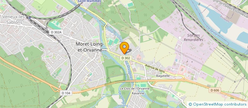 localisation de l'entreprise SCI  DU CANAL  MORET-LOING-ET-ORVANNE