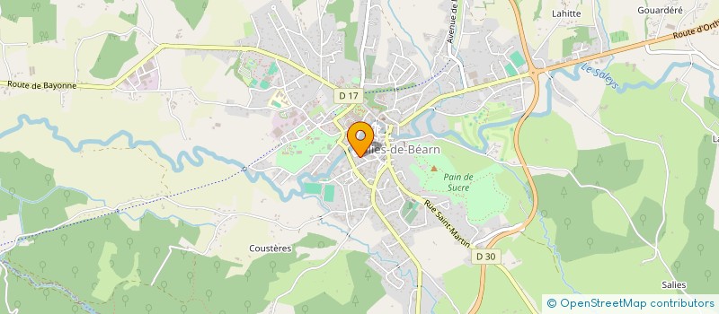 localisation de l'entreprise SCI DU CANAL  SALIES-DE-BEARN