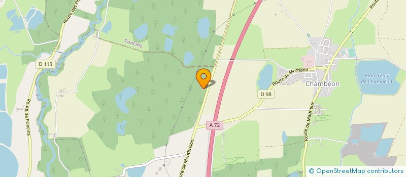 localisation de l'entreprise SCI DU CANAL  CHAMBEON