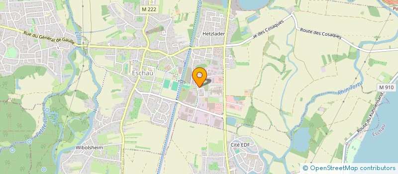 localisation de l'entreprise SCI DU CANAL  ESCHAU