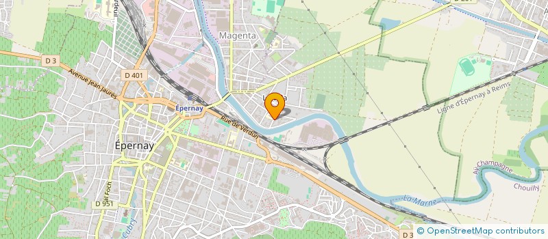 localisation de l'entreprise SCI DU CANAL à EPERNAY