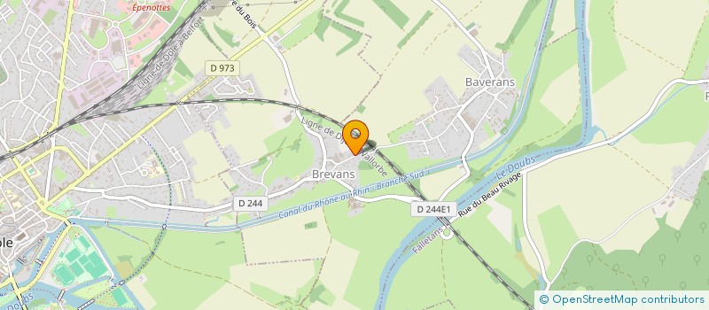 localisation de l'entreprise SCI DU CANAL  BAVERANS