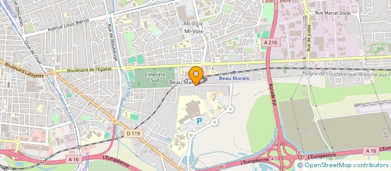 localisation de l'entreprise SCI DU CANAL DE MARCK  CALAIS