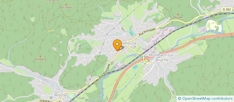 localisation de l'entreprise SCI DU CANAL DU MULLERHOF  LUTZELHOUSE