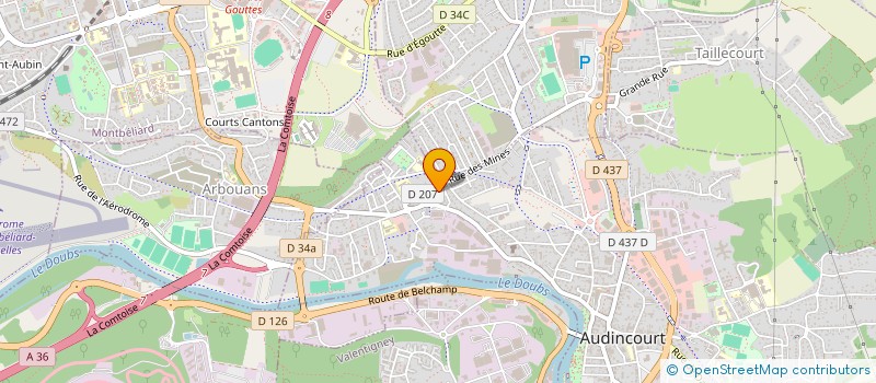 localisation de l'entreprise SCI DU CANAL J.F. à EXINCOURT