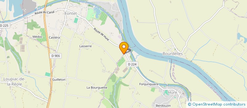 localisation de l'entreprise SCI DU CANAL L'AURIOLE  FONTET