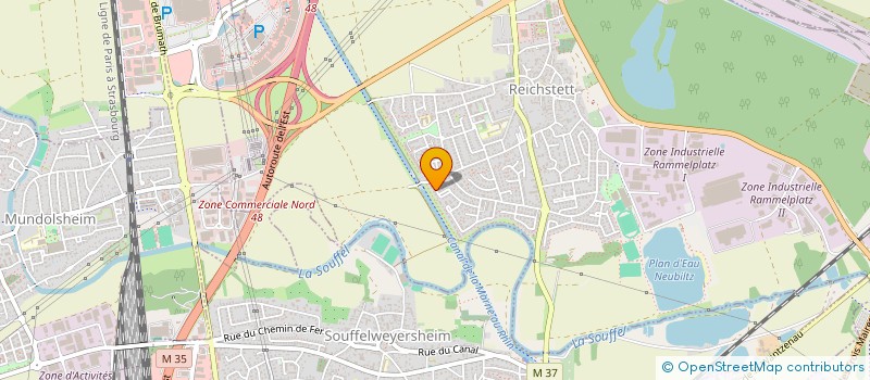 localisation de l'entreprise SCI DU CANAL N 25  REICHSTETT